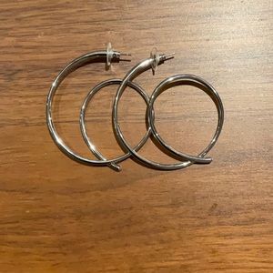 Silver Hoops